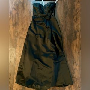 David’s Bridal Strapless Bridesmaid Dress - Sz. 6 - Black